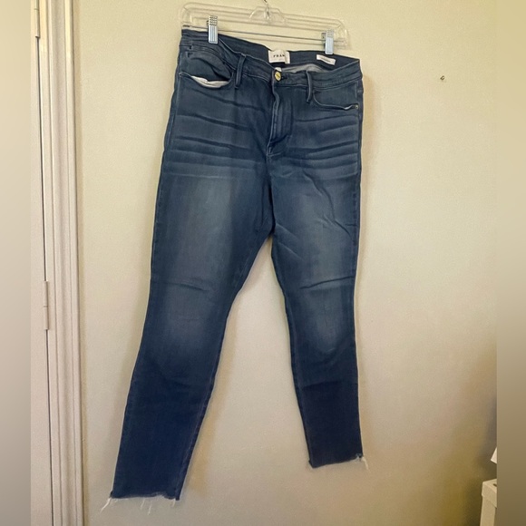 Frame Le High Skinny Raw Edge Jeans - Picture 5 of 11